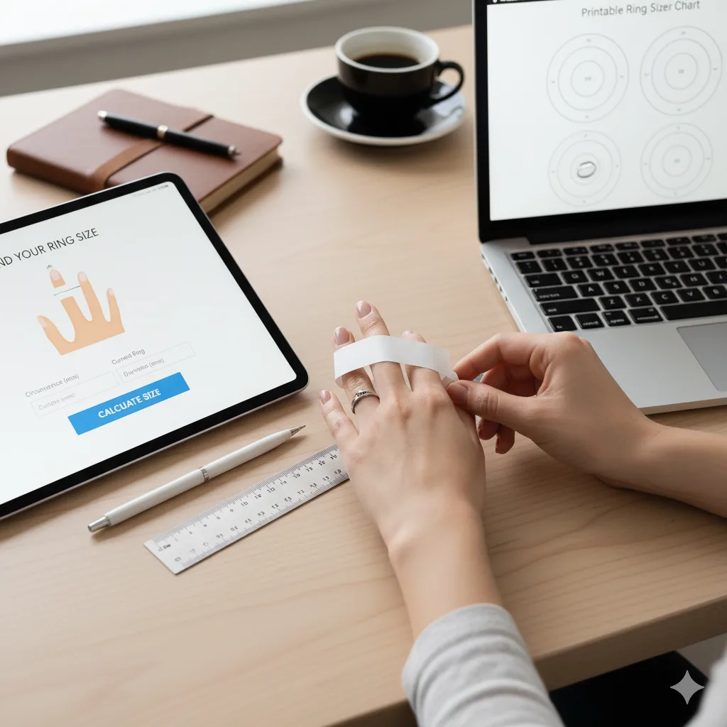 Image depicting, What Is an Online Ring Size Calculator
