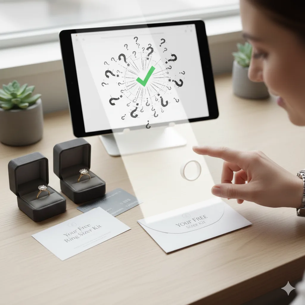 image depicting , Why Choose Online Jewellery Stores with Free Ring Sizers